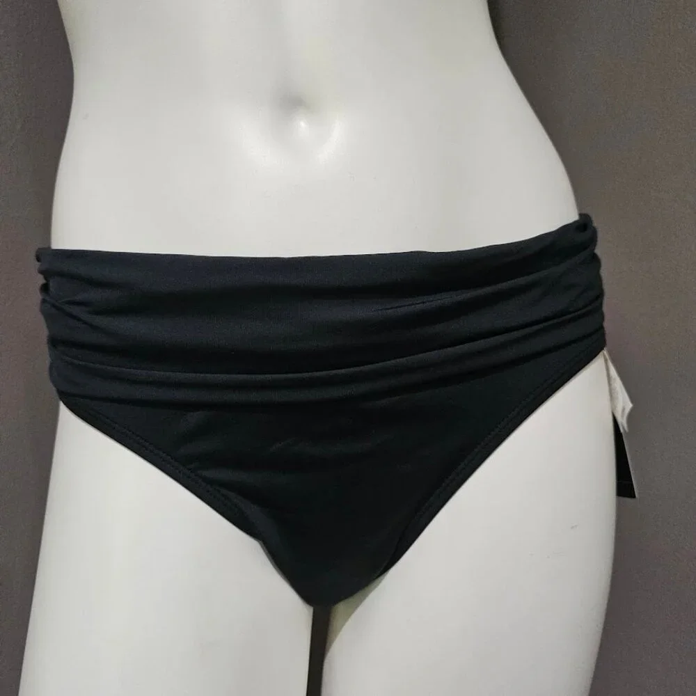 Lauren Ralph Lauren Beach Club Ruched Bikini Bottom - Picture 2 of 8